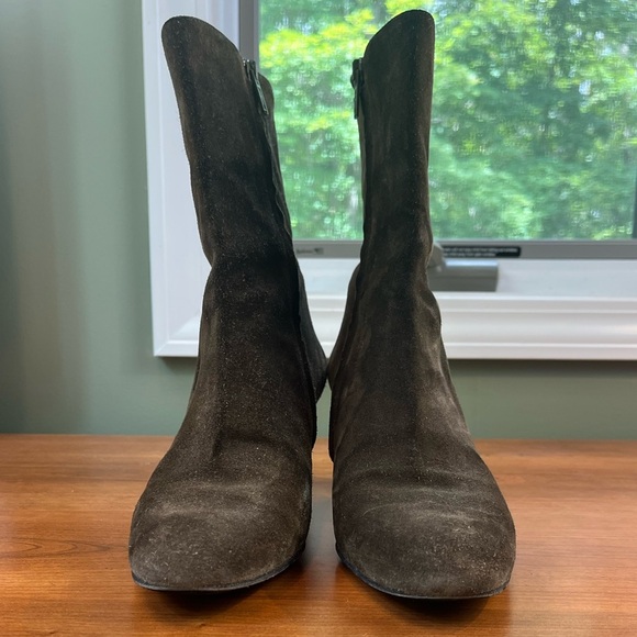 Robert Clergerie Green Suede Boots Sz 10 - Picture 12 of 15